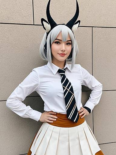Cosplay photo of arabian oryx (kemono friends). Costume clothes