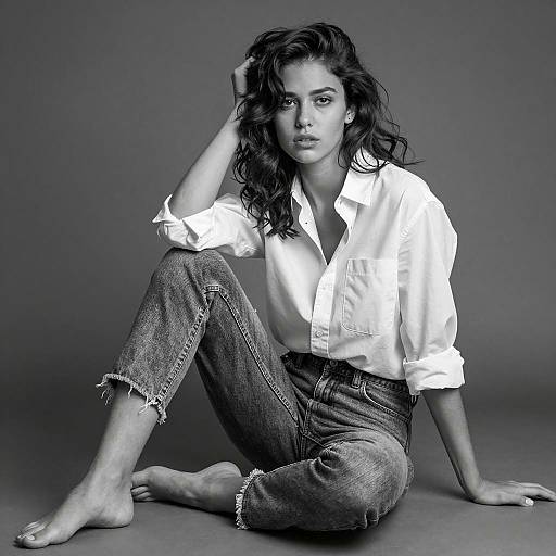 Captivating Black and White Portrait