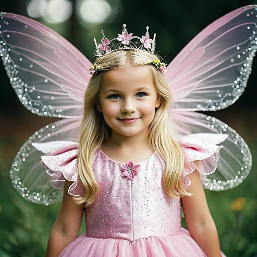 Enchanting Fairy Godmother in Pink Dress