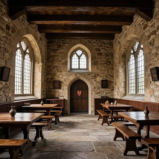 Medieval Castle Saloon Interior