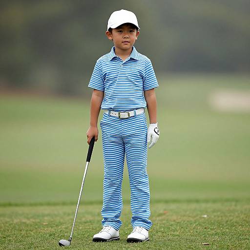 Realistic Man in Golf Apparel