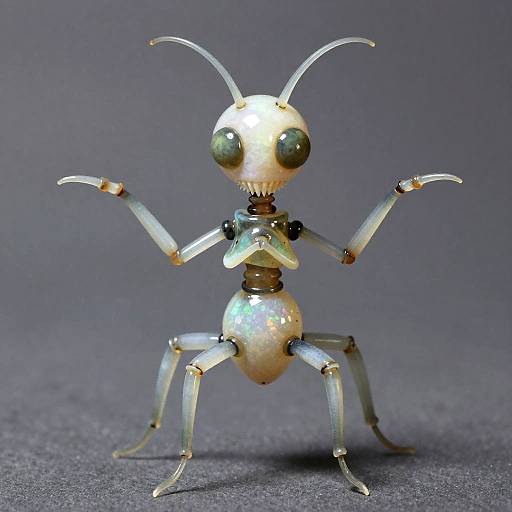 Opaline Glass-Shelled Canopy Octopedal Glider