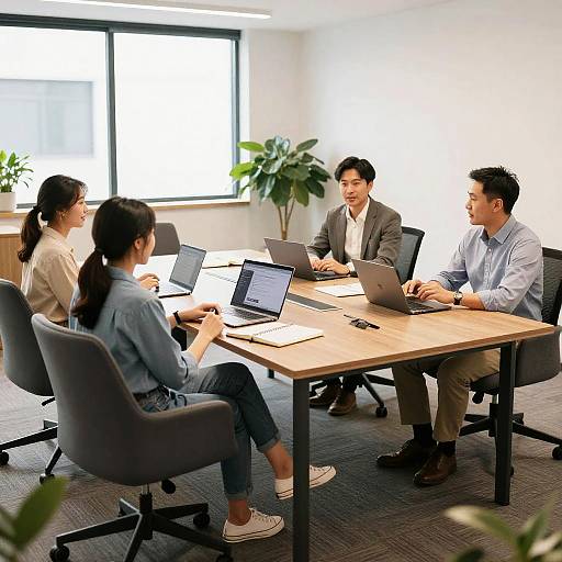 Modern Informal Conference Room Setup