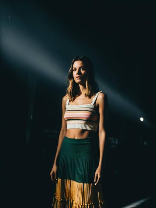 Chic Pastel Striped Outfit for Women