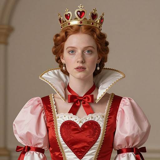 Queen of Hearts in Regal Costume