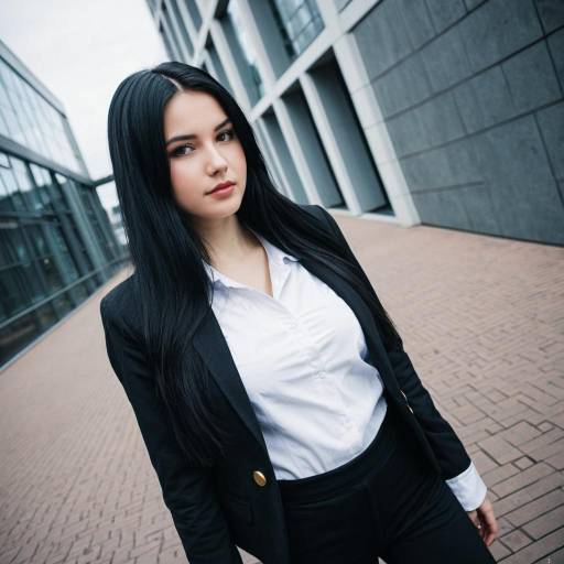Confident Young Businesswoman in Urban Setting