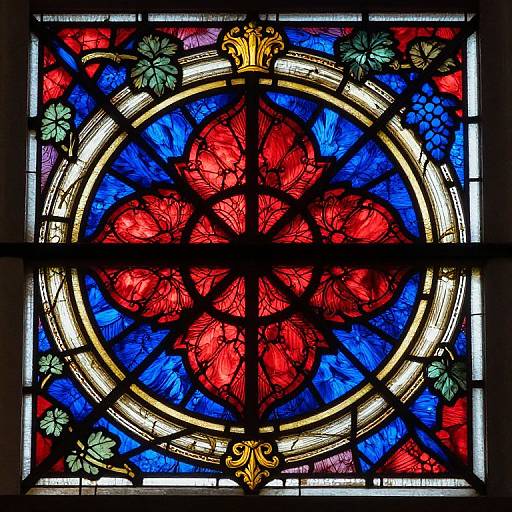 Notre Dame Stained Glass Detail