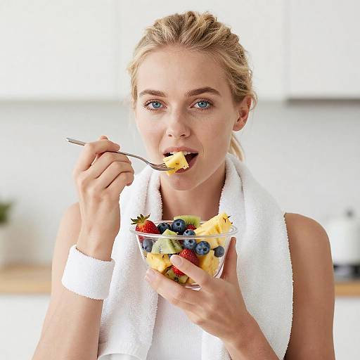Bright Portrait of a Fruit Lover