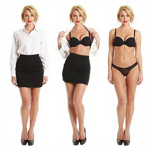 Progressive Fashion Shoot of Blonde Model