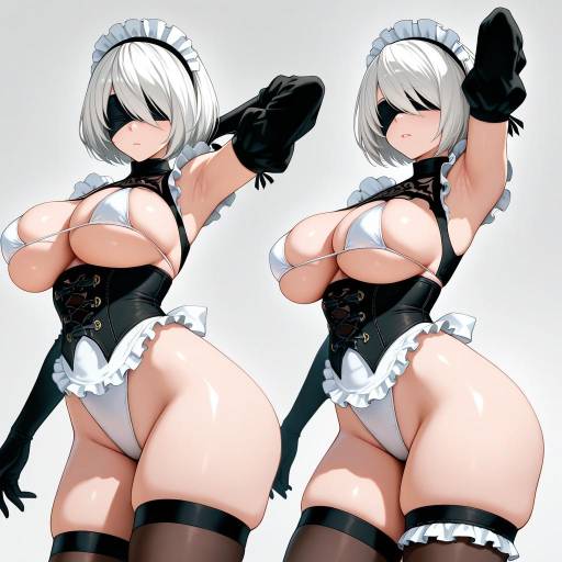 Futuristic Cowboy Maiden in Dynamic Pose