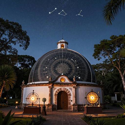 Tonantzintla 618 Observatory at Dusk