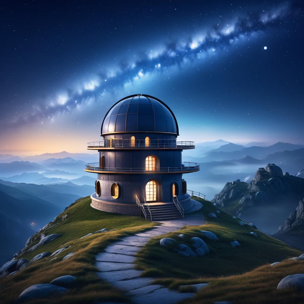 Celestial Observatory in a Mystical Mountain