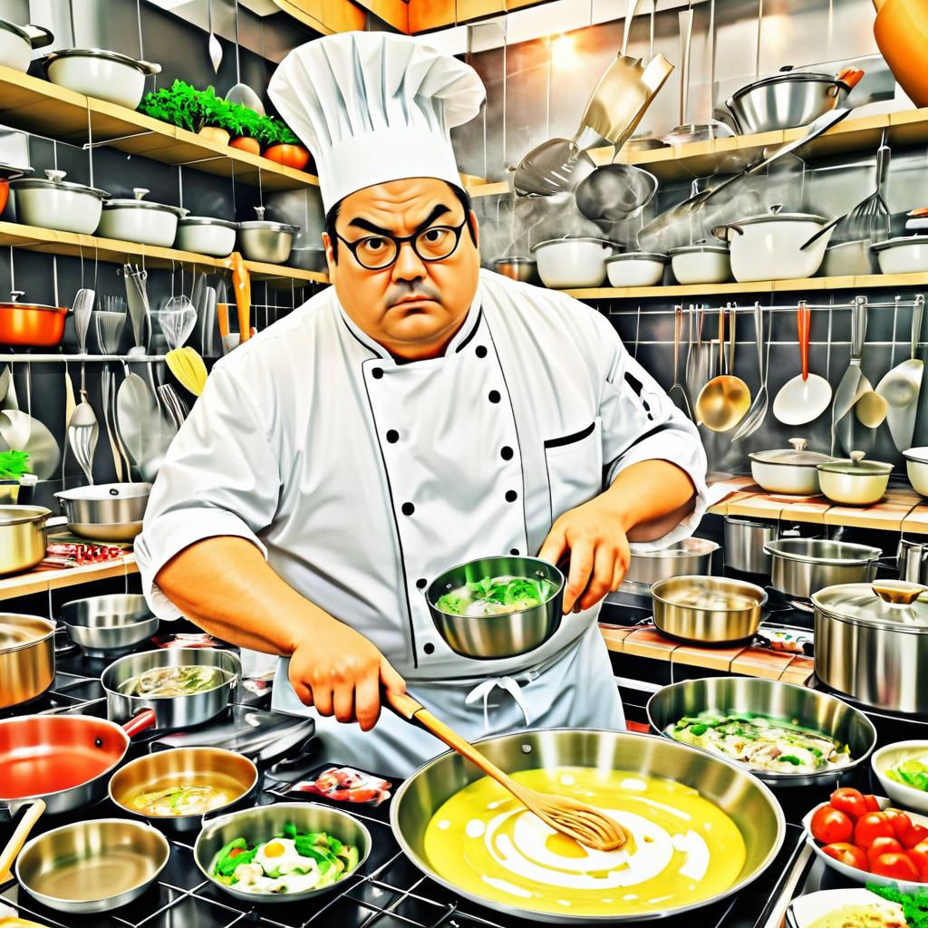 Grumpy Chef in Culinary Chaos Scene