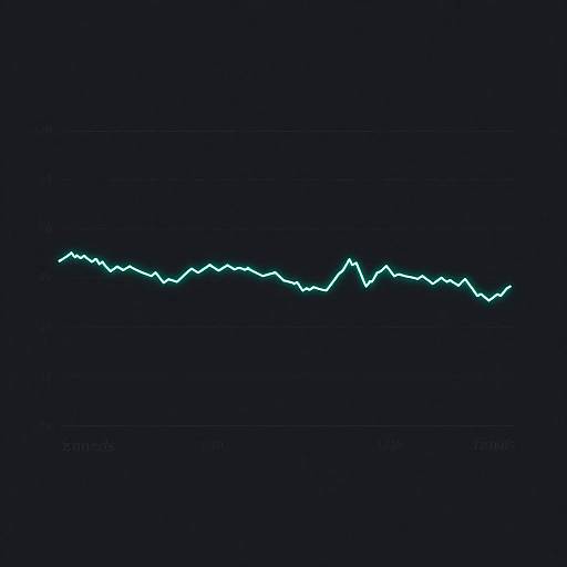 Minimalist Neon Stable Stock Graph