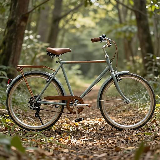 Vintage Bicycle Prototype in Forest