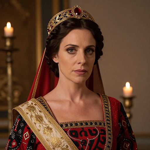 Queen Esther in Traditional Purim Costume