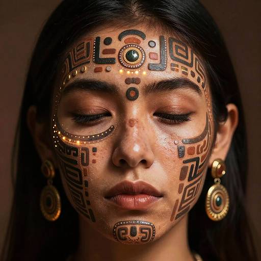 Surreal Mexican Forehead Painting