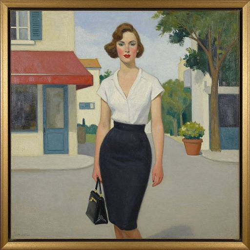 Mid-Century Modern American Woman Portrait
