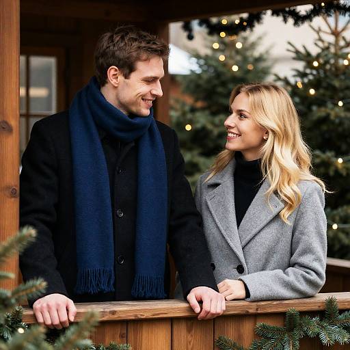 Festive Outdoor Couple Photography