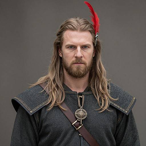 Medieval Man with Blonde Hair