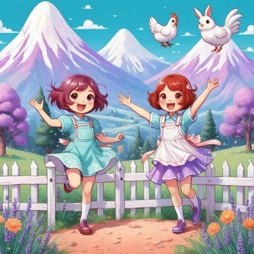 Kawaii Sprite Adventure in Lavender Mountains Kawaii Sprite Adventure in Lavender Mountains