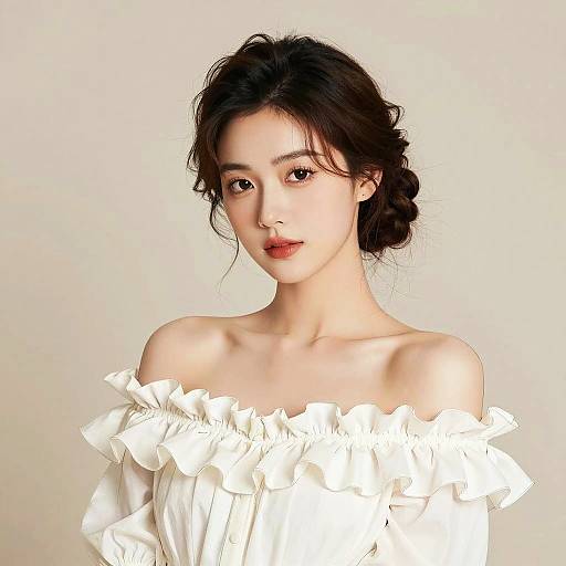 Vintage Elegance Woman Portrait