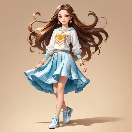Charming Girl in Fashion-Forward Style