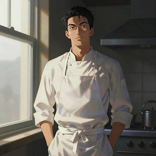 Charismatic Chef Half-Body Portrait