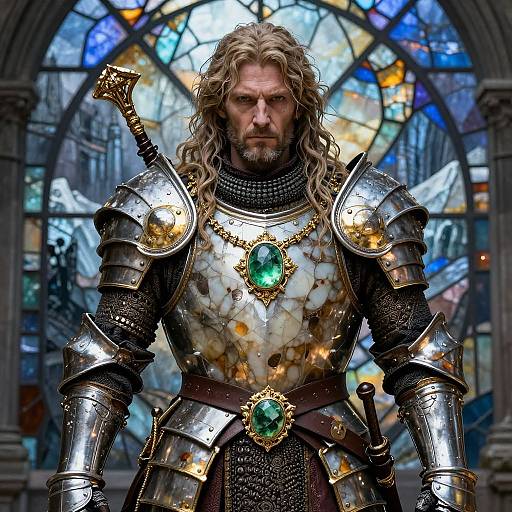 Stoic Captain with Ornate Amulet