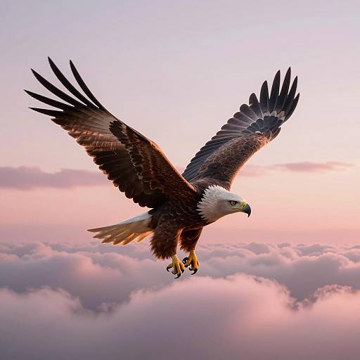 Eagle in Sunset: A Photorealistic Masterpiece