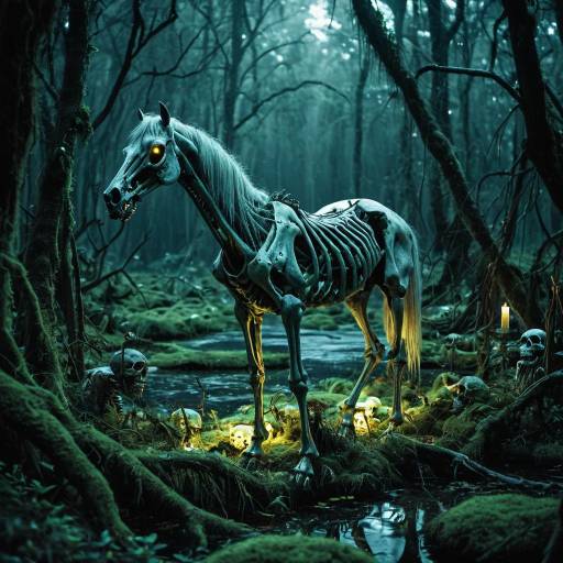 Enchanted Zombie Mare in Mystical Swamp Enchanted Zombie Mare in Mystical Swamp