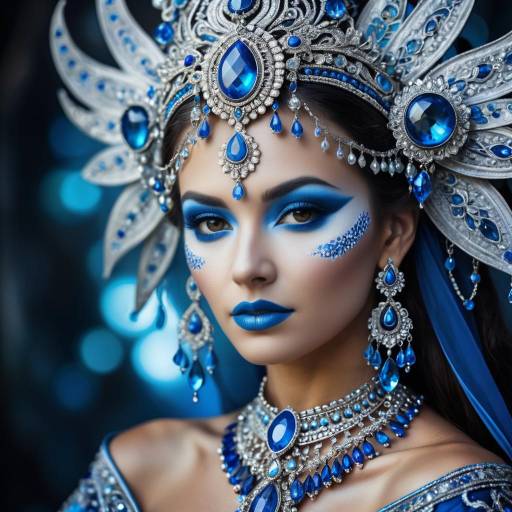 Mystical Woman in Elegant Fantasy Portrait