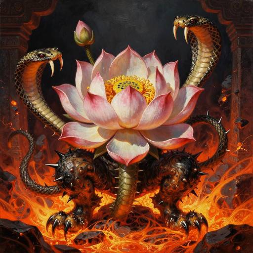 Fierce Floral Animal Fusion Art