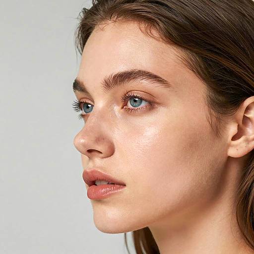 Elegant Close-Up of a Woman's Profile