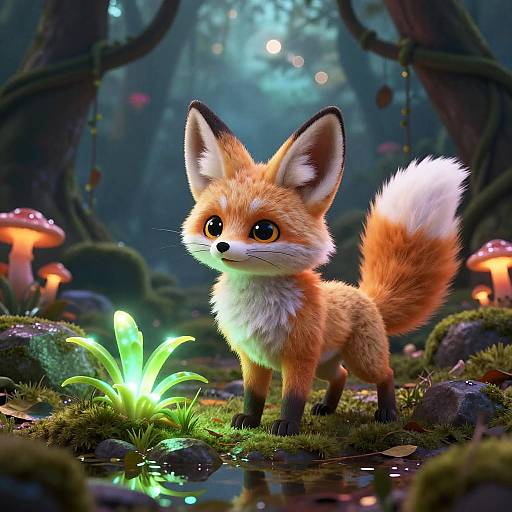 Chibi Fennec Fox Twilight Grove Portrait