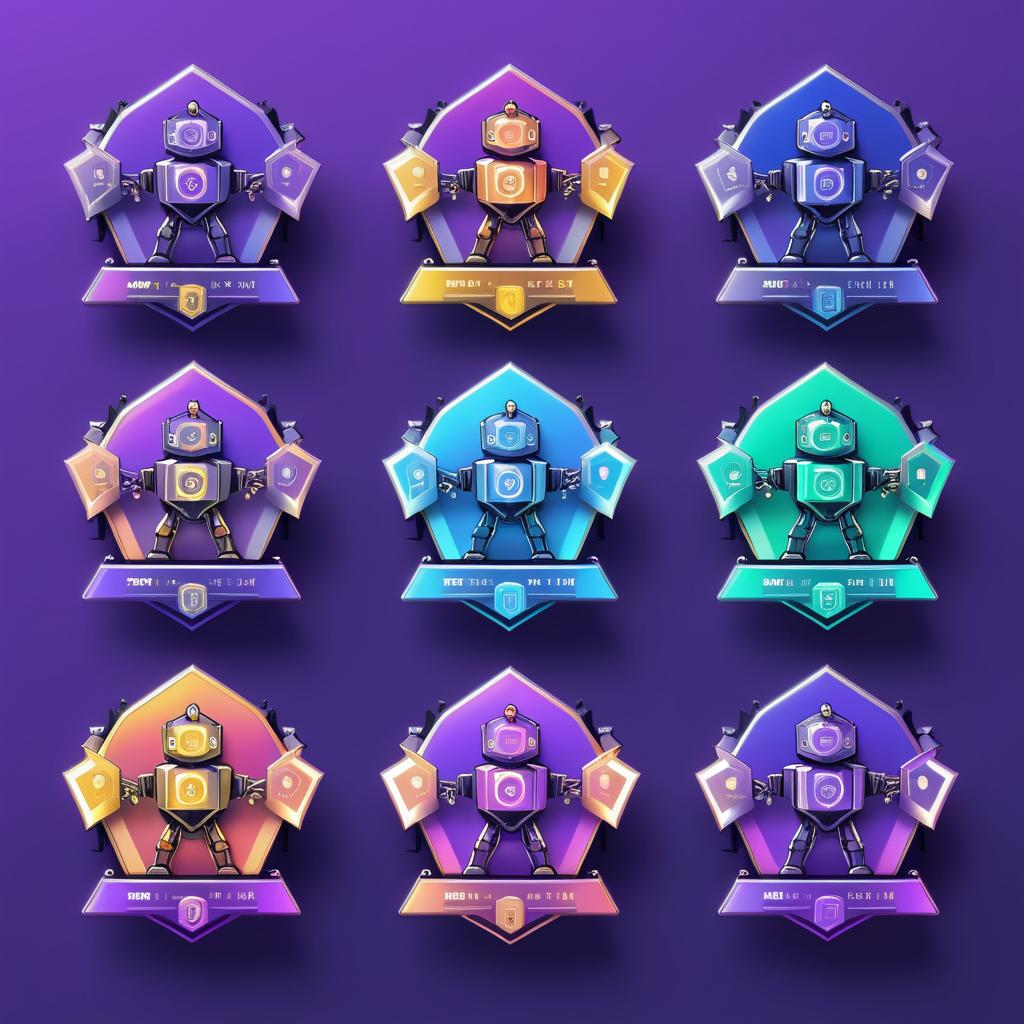 Unique Robot Twitch Subscription Badges