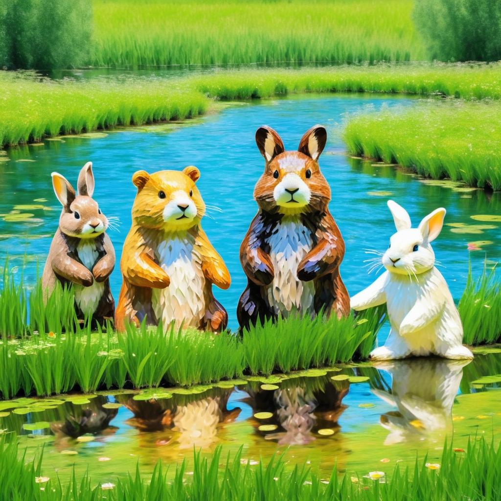 Monet-Style Fun with Animal Friends