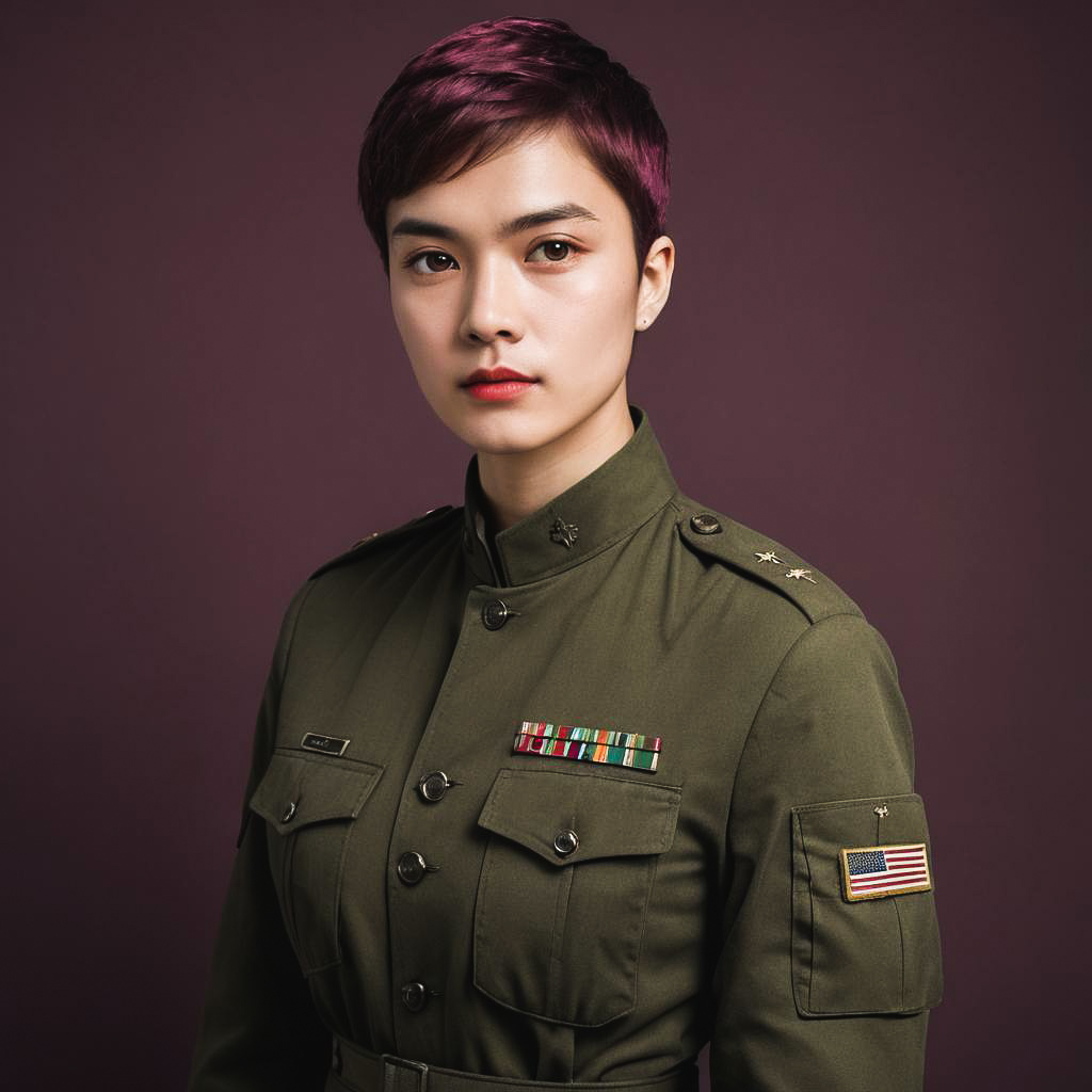 Stylish Army Recruit Photoshoot Concept