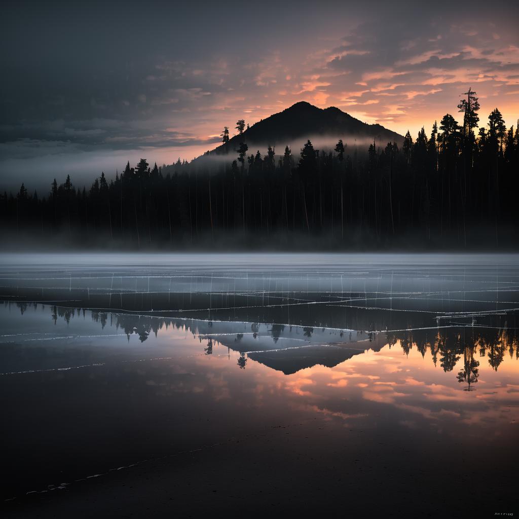 Moody Twilight in Salt Flats Forest