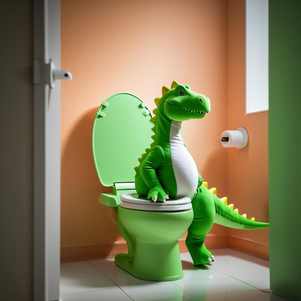 Dinosaur Humor: A Bathroom Break