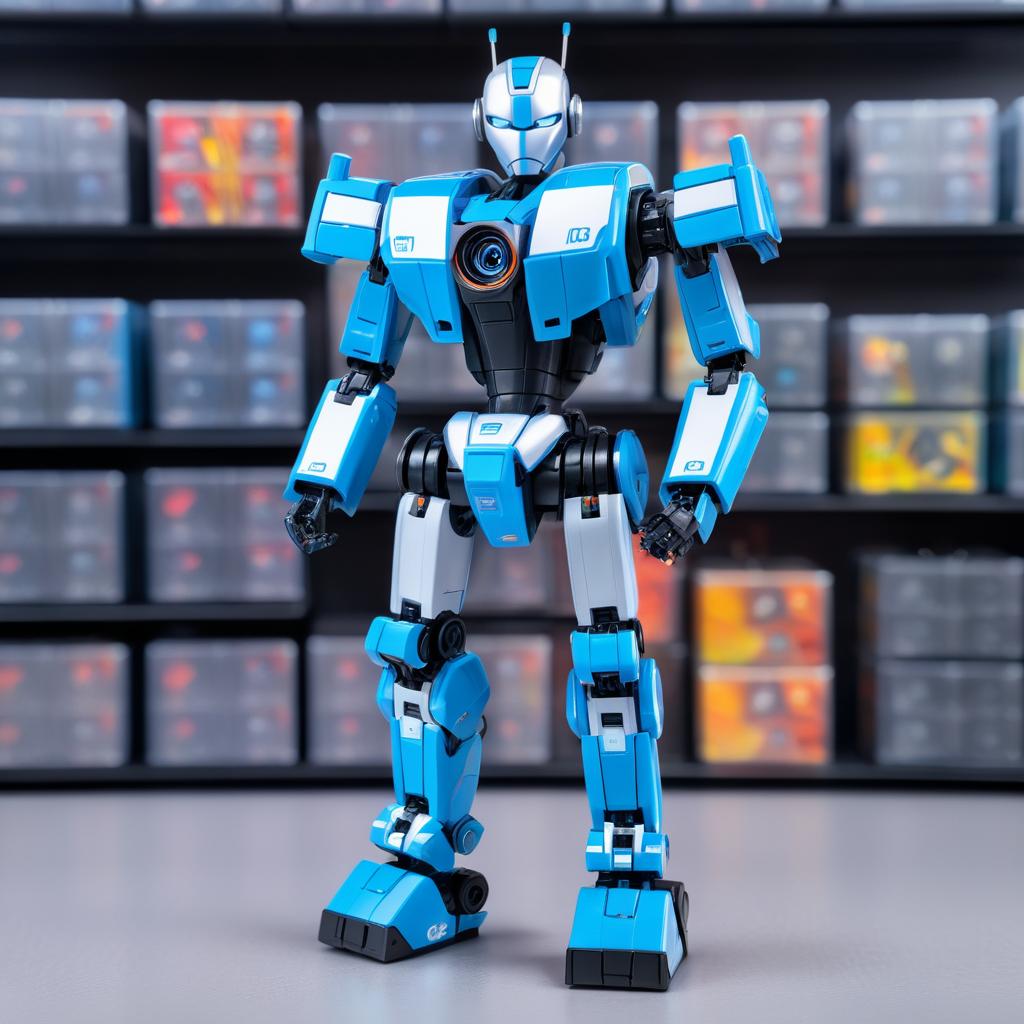 Realistic Action Figure Robot in McFarlane Style