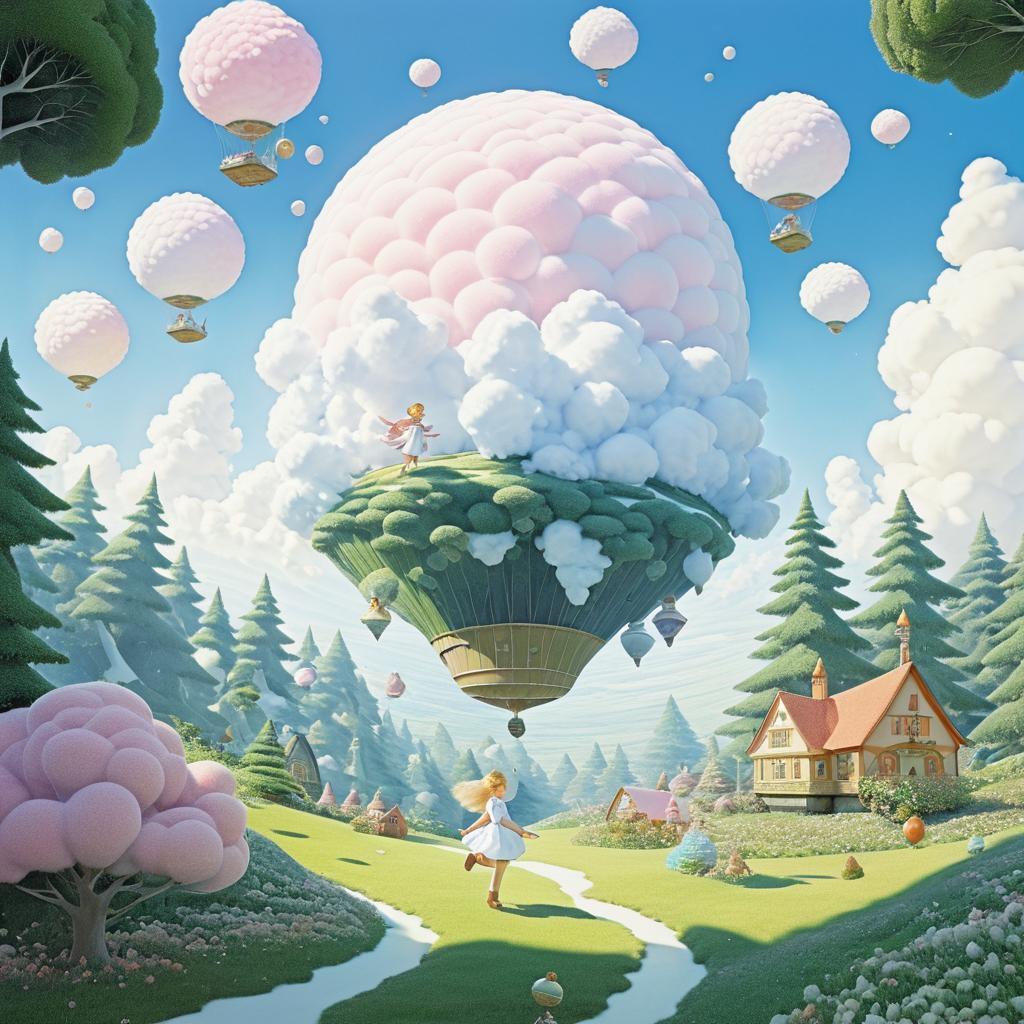 Whimsical Airship Adventure in Candyland