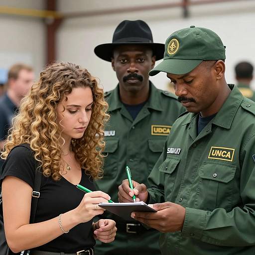 Multiracial Group Collaborating Indoors