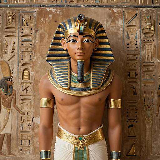 Photorealistic Portrait of King Tut as Infant