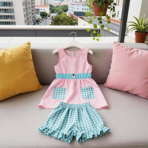 Urban Rooftop Kids Playroom Scene