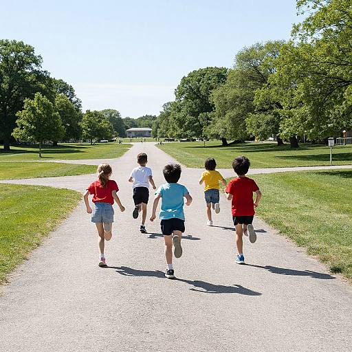 Children Racing Back Through Time