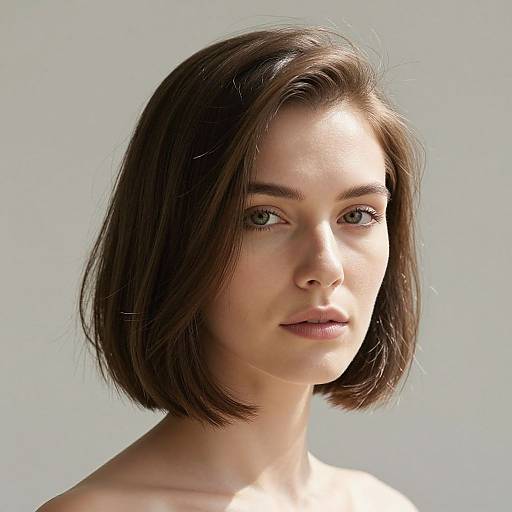 Minimalist Edgy Hairstyle Portrait