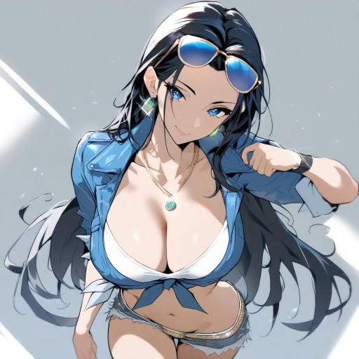 Charming Nico Robin in Stylish Outfit