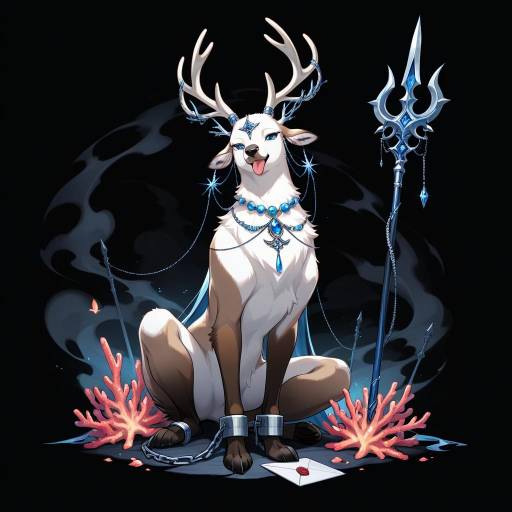 Majestic Deer with Elegant Jewelry Display Majestic Deer with Elegant Jewelry Display