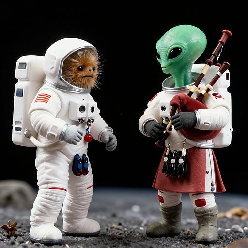 Scottish Astronauts Meet Alien Haggis